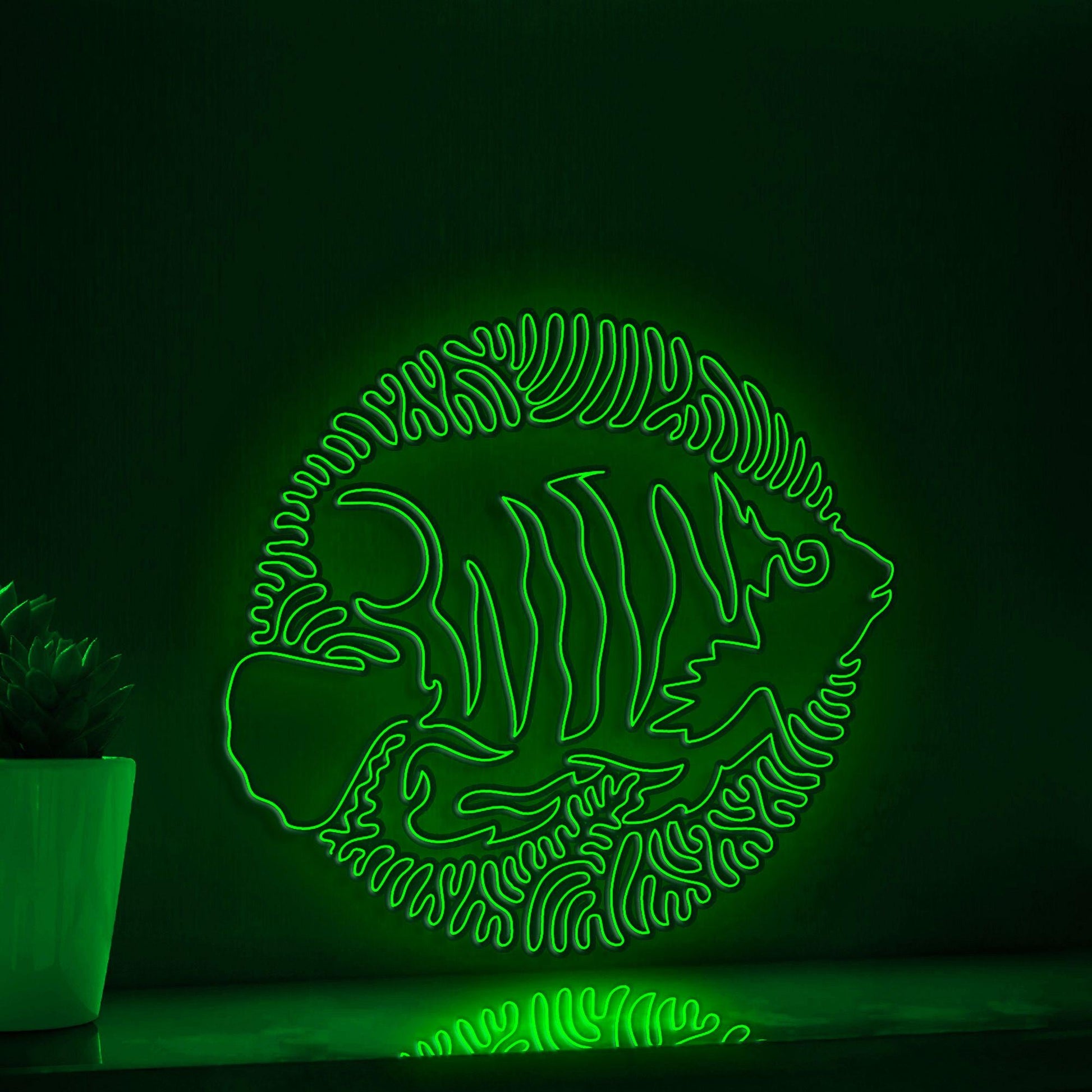 Regal Angelfish EL Wire Neon Sign - Aggressive Beauty Decor - myneonup