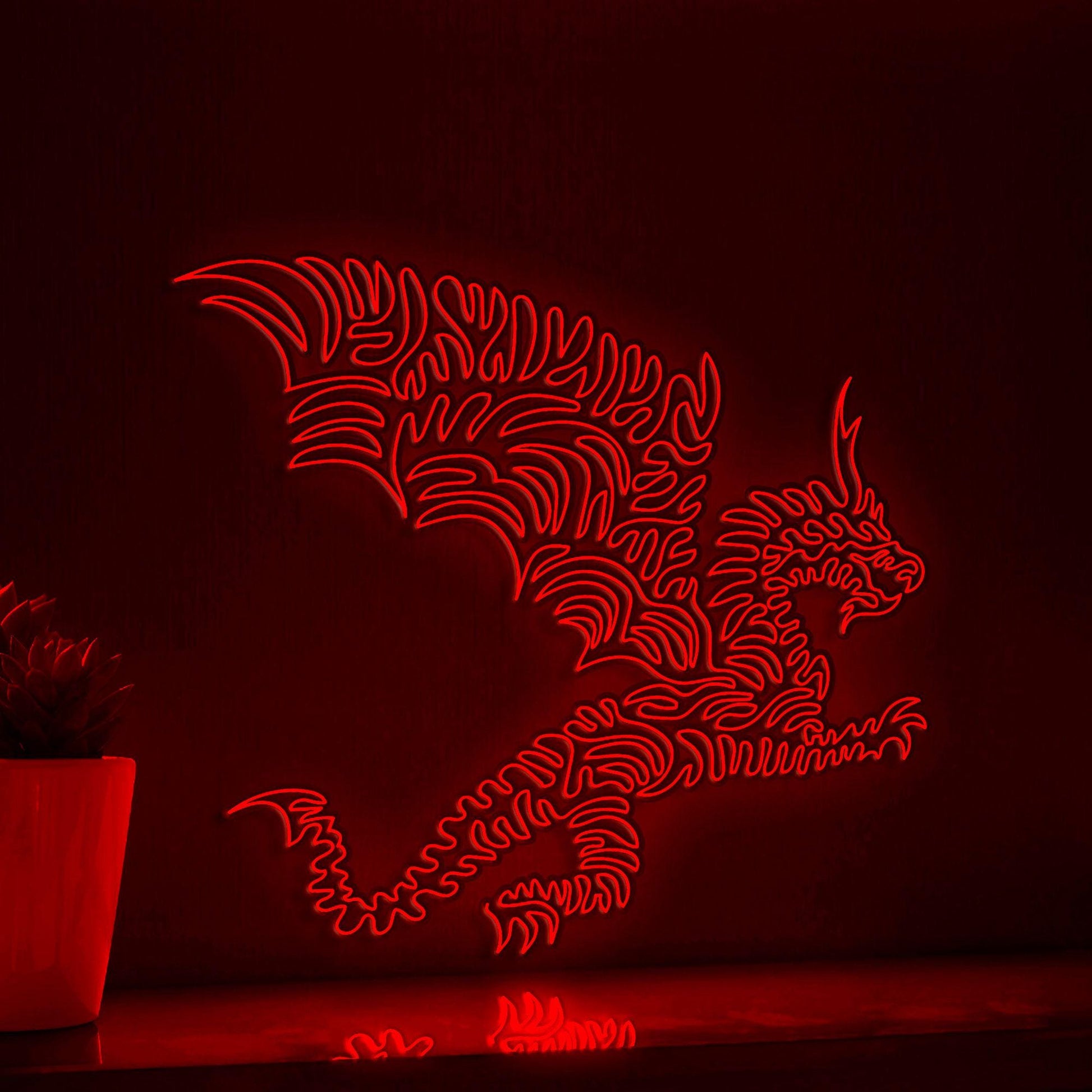 Flying Dragon EL Wire Neon Sign - Fantasy Wall Decor - myneonup