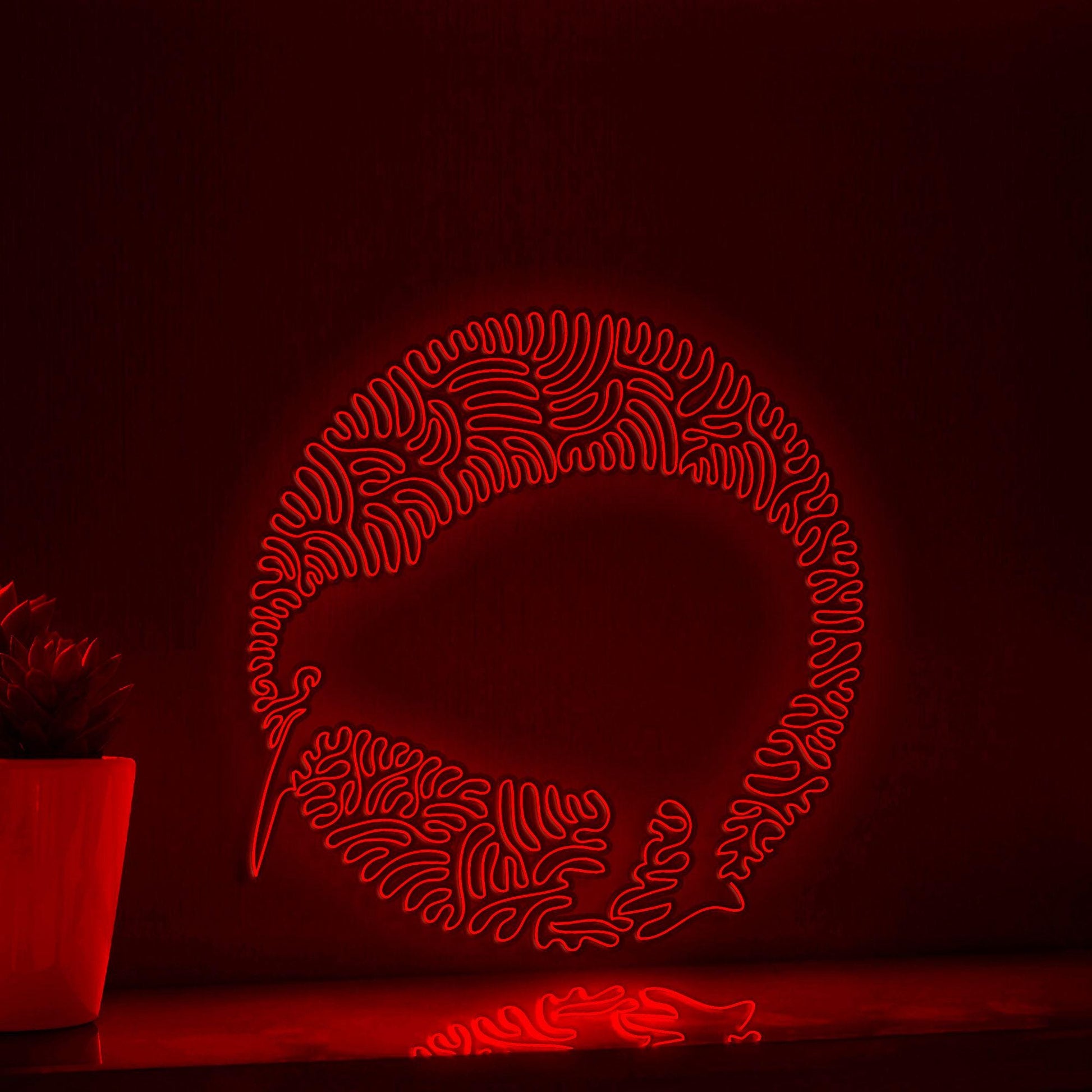 Kiwi One Line Art EL Wire Neon Sign - Nocturnal Bird Wall Decor - myneonup