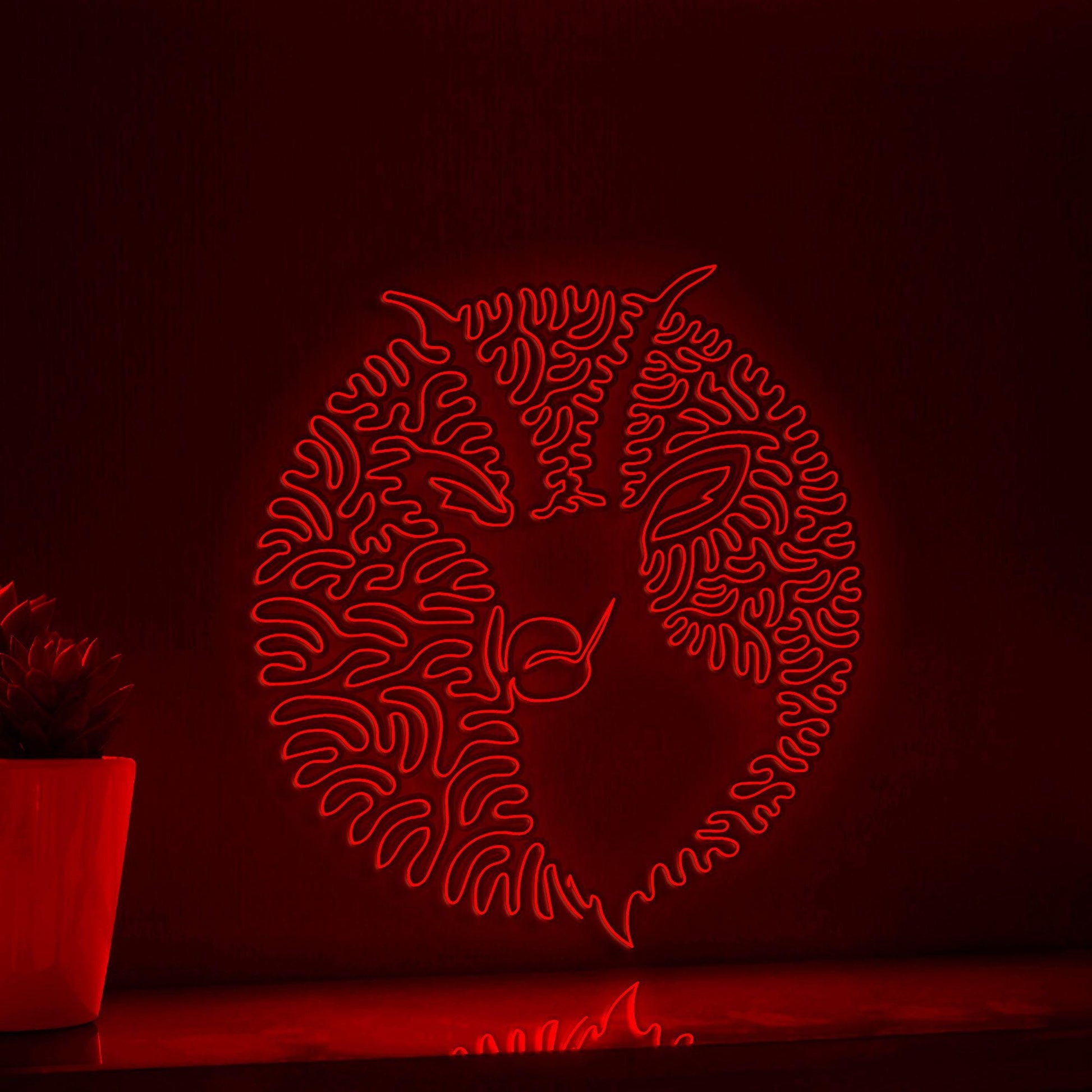 Antelope One Line Art EL Wire Neon Sign - Desert Wildlife Wall Decor - myneonup