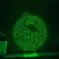 Flamingo One Line Art EL Wire Neon Sign - Minimalist Boho Wall Decor - myneonup