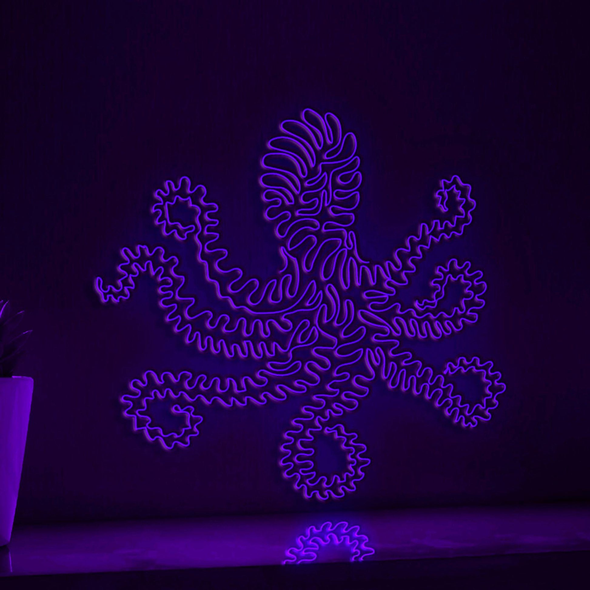 Octopus One Line EL Wire Neon Sign - for Minimalist Home Decor and Ocean Lovers - myneonup