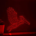 Flying Pelican EL Wire Neon Sign - Largest Bird Wall Art - myneonup