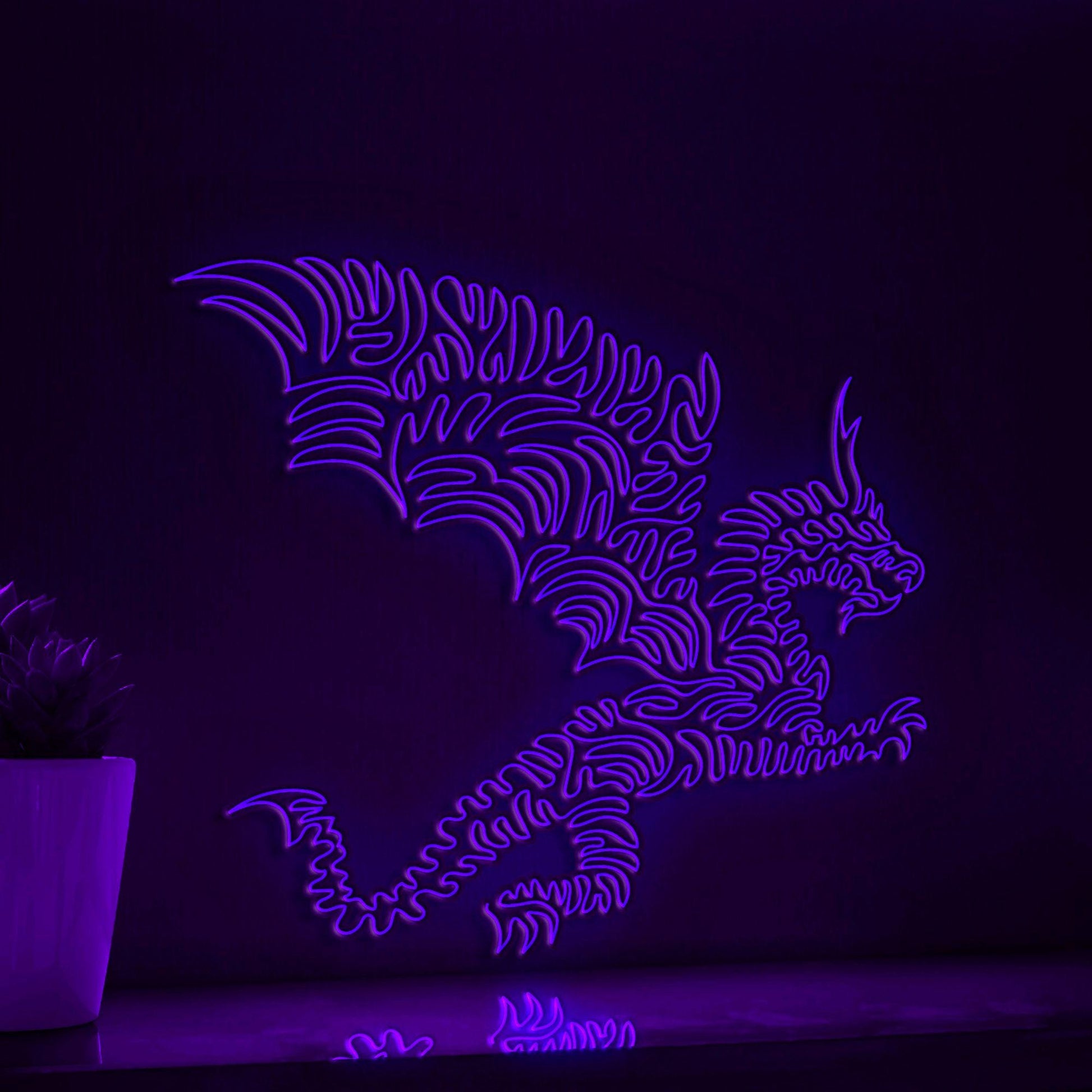 Flying Dragon EL Wire Neon Sign - Fantasy Wall Decor - myneonup