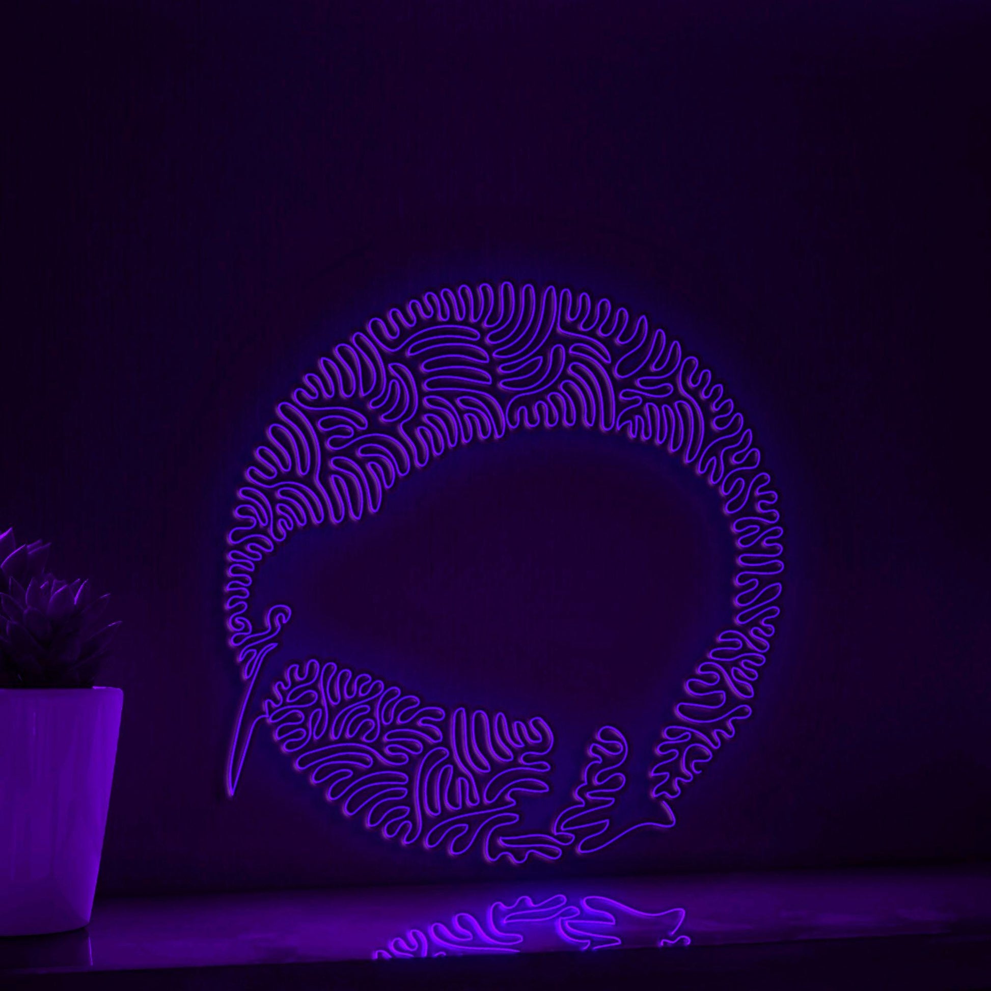 Kiwi One Line Art EL Wire Neon Sign - Nocturnal Bird Wall Decor - myneonup