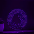Hawk One Line EL Wire Neon Sign - Sharp Beak Raptor Wall Art - myneonup