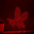 Bee One Line Art EL Wire Neon Sign - Winged Insect Decor - myneonup