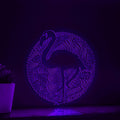 Flamingo Continuous Line EL Wire Neon Sign - Boho Abstract Wall Art Decor - myneonup
