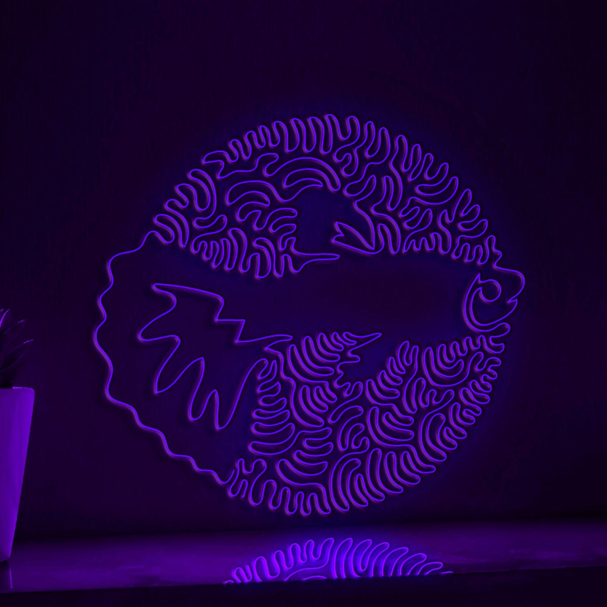 Guppy One Line EL Wire Neon Sign - Ideal for Aquarium Lovers & Decor - myneonup