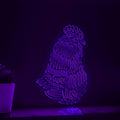 Rooster One Line EL Wire Neon Sign - Feathered Boho Wall Decor - myneonup