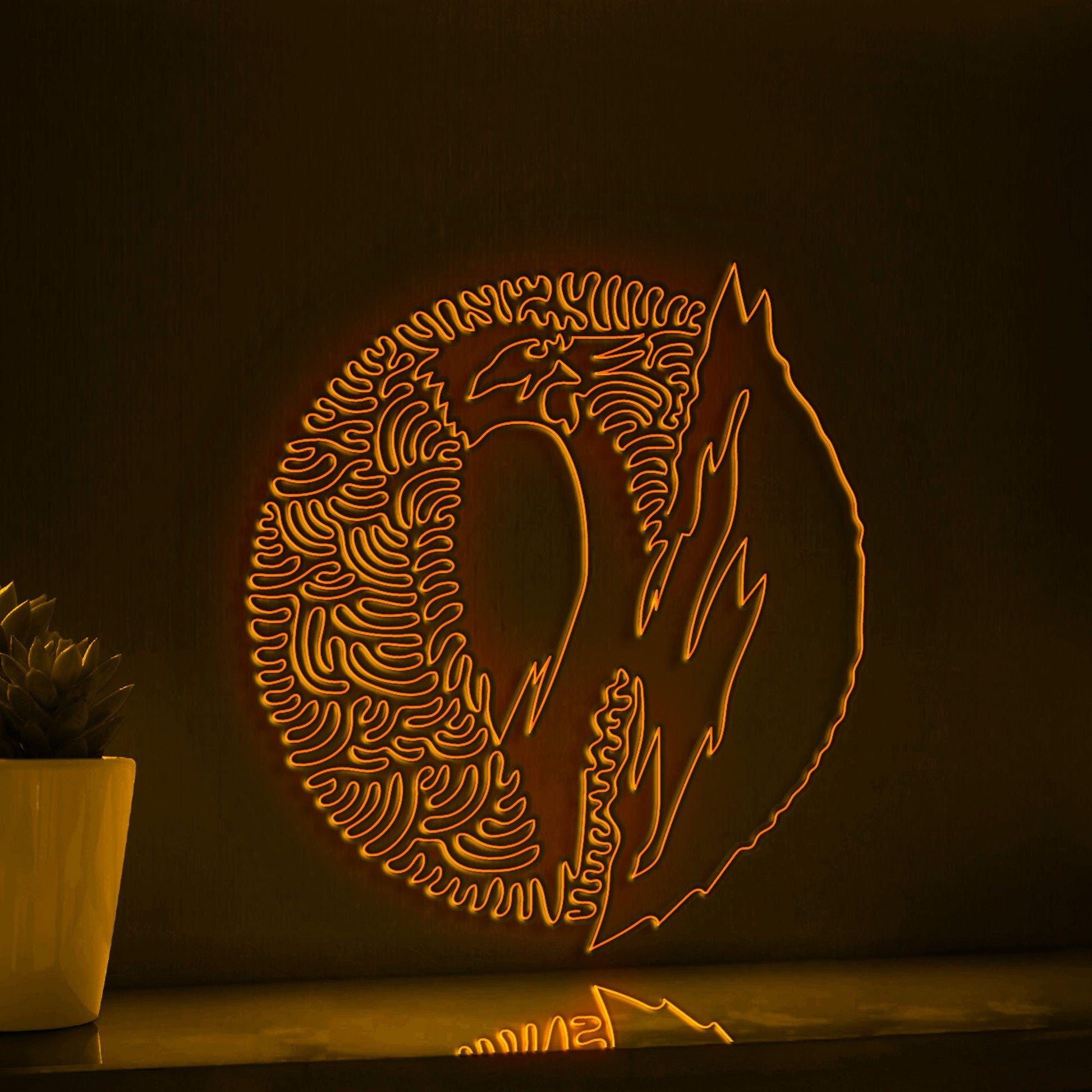 Woodpecker One Line EL Wire Neon Sign - Forest Bird Wall Art Decor - myneonup