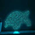 Tortoise One Line Neon Sign - Rounded Shell Wall Art Decor - myneonup