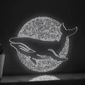 Adorable Whale One Line EL Wire Neon Sign - Sea Animal Wall Art - myneonup