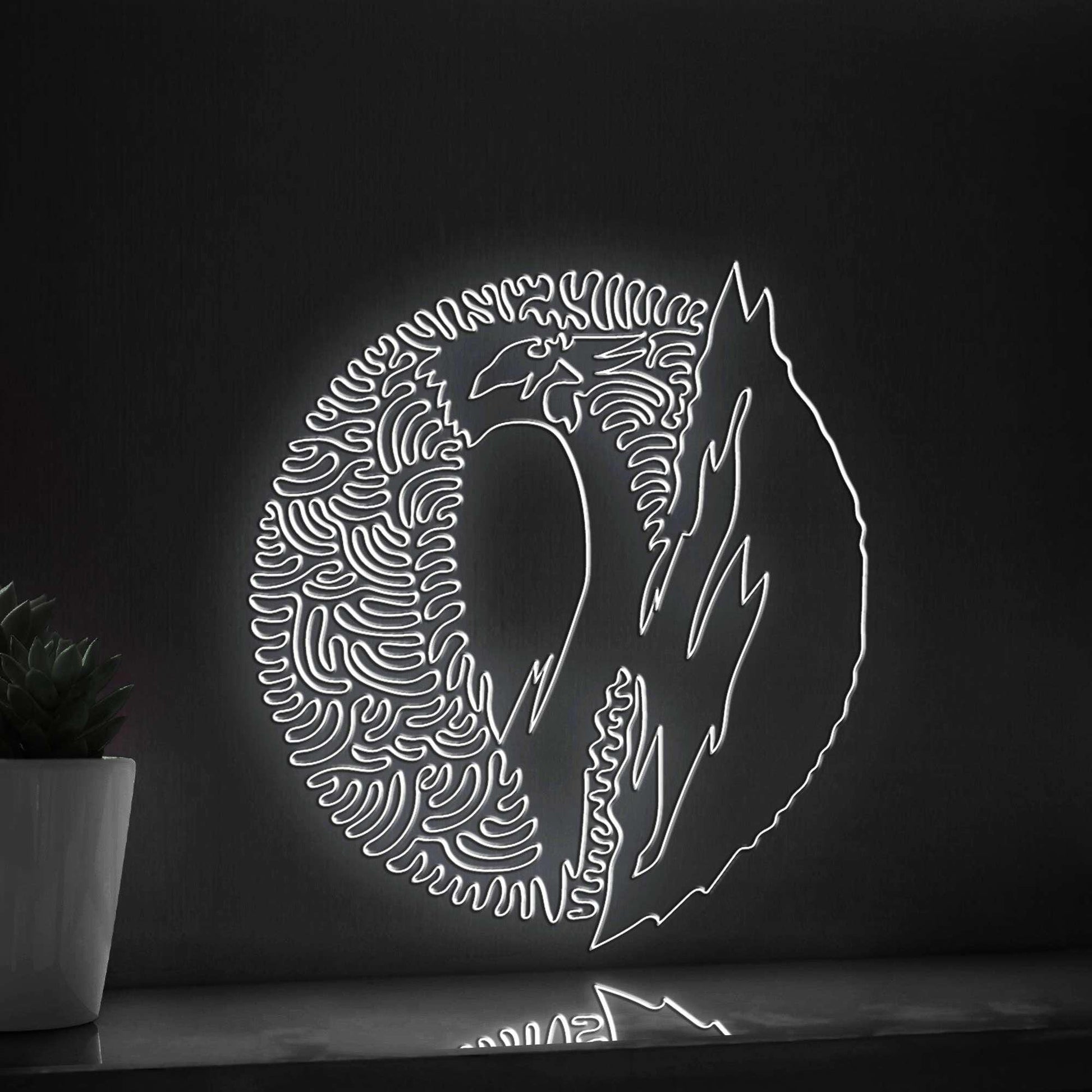 Woodpecker One Line EL Wire Neon Sign - Forest Bird Wall Art Decor - myneonup