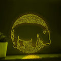 Hippo One Line EL Neon - Grazer Animal Wall Decor - myneonup