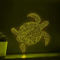 Turtle One Line Art EL Wire Neon Sign - Ocean Minimalist Wall Decor - myneonup