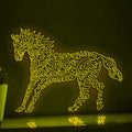 Horse One Line EL Neon - Running Stallion Wall Decor - myneonup