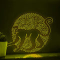 Monkey One Line EL Wire Neon Sign - Intelligent Primate Art - myneonup