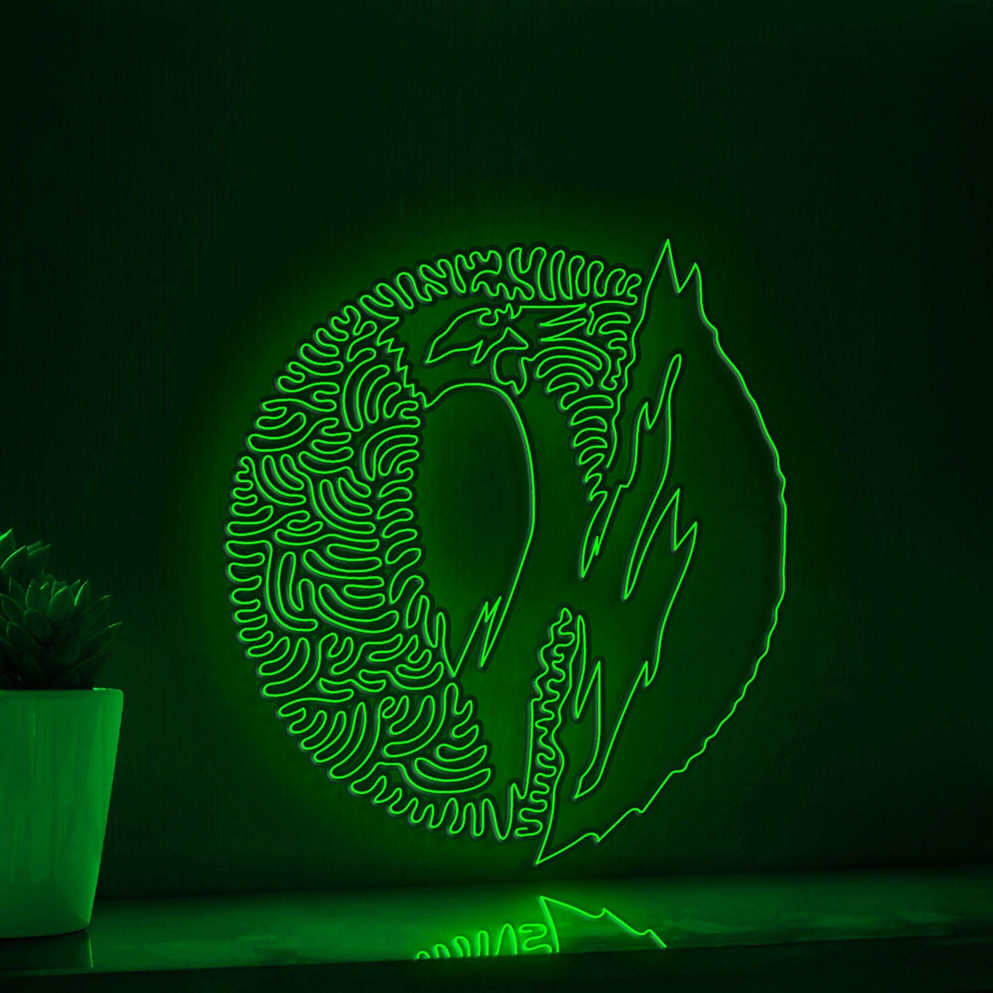 Woodpecker One Line EL Wire Neon Sign - Forest Bird Wall Art Decor - myneonup