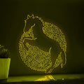 Horse One Line Art EL Wire Neon Sign - Prancing Equine Wall Decor - myneonup