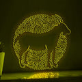 Goat One Line Art EL Wire Neon Sign - Farm Animal Minimalist Decor - myneonup