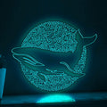 Adorable Whale One Line EL Wire Neon Sign - Sea Animal Wall Art - myneonup