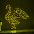 Swan One Line EL Neon - Wingspan Boho Wall Art - myneonup