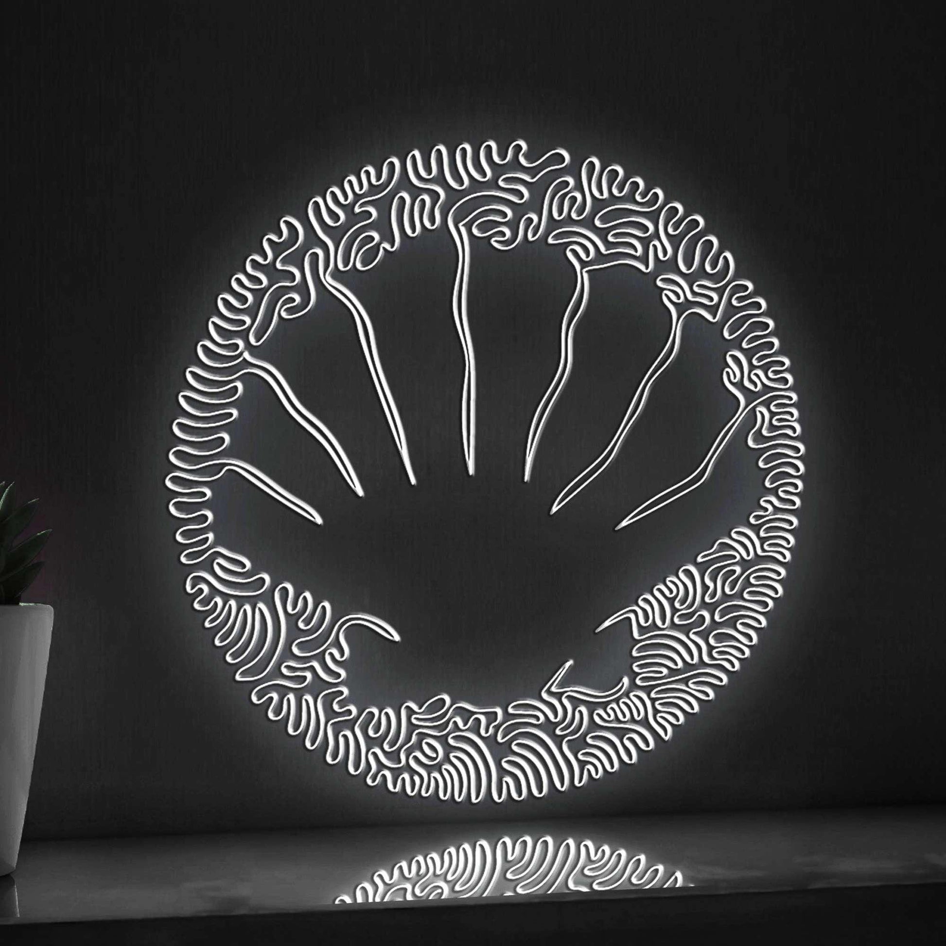Seashell One Line Art EL Wire Neon Sign - Marine Minimalist Wall Decor - myneonup