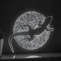 Lizard One Line Art EL Wire Neon Sign - Abstract Reptile Wall Decor - myneonup