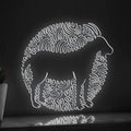 Goat One Line Art EL Wire Neon Sign - Farm Animal Minimalist Decor - myneonup