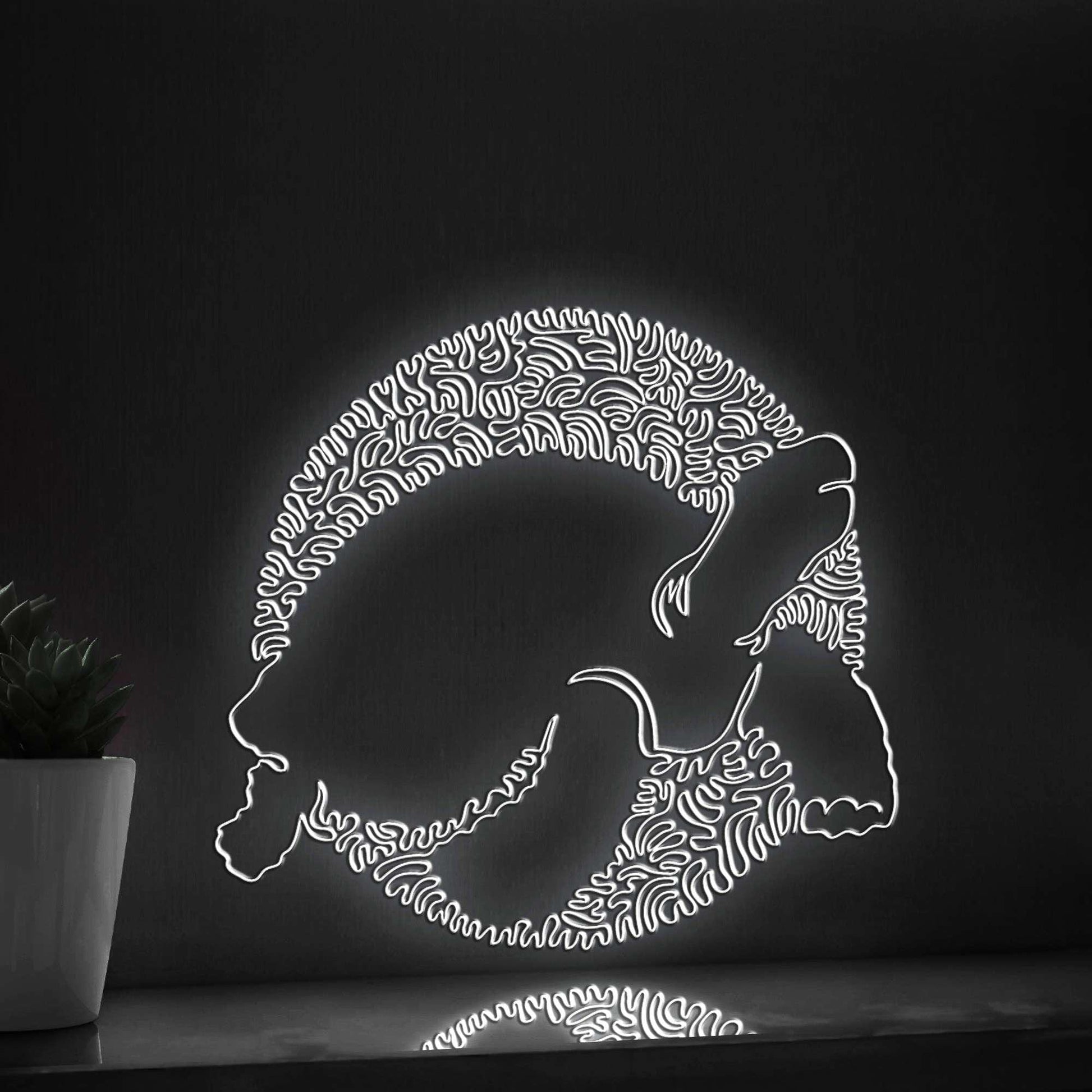 Tortoise One Line Art EL Wire Neon Sign - Slow Pet Lover Decor - myneonup