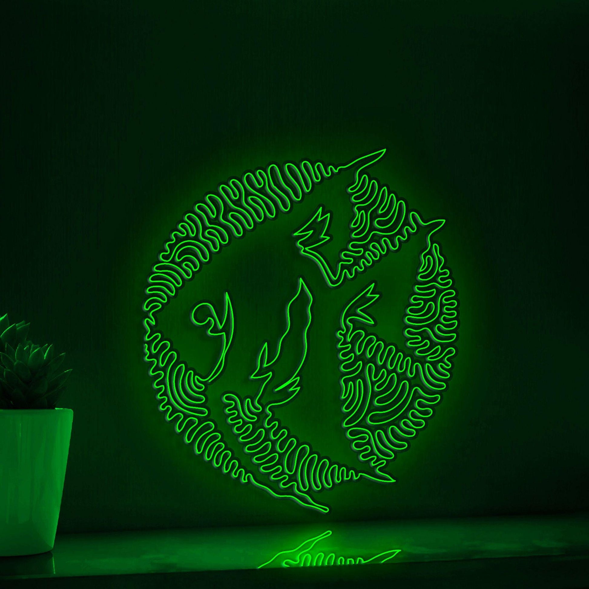 Angelfish One Line Neon - Freshwater Beauty Decor - myneonup