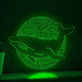 Adorable Whale One Line EL Wire Neon Sign - Sea Animal Wall Art - myneonup