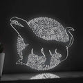 Komodo Dragon EL Wire Neon Sign - Lizard Wall Decor - myneonup