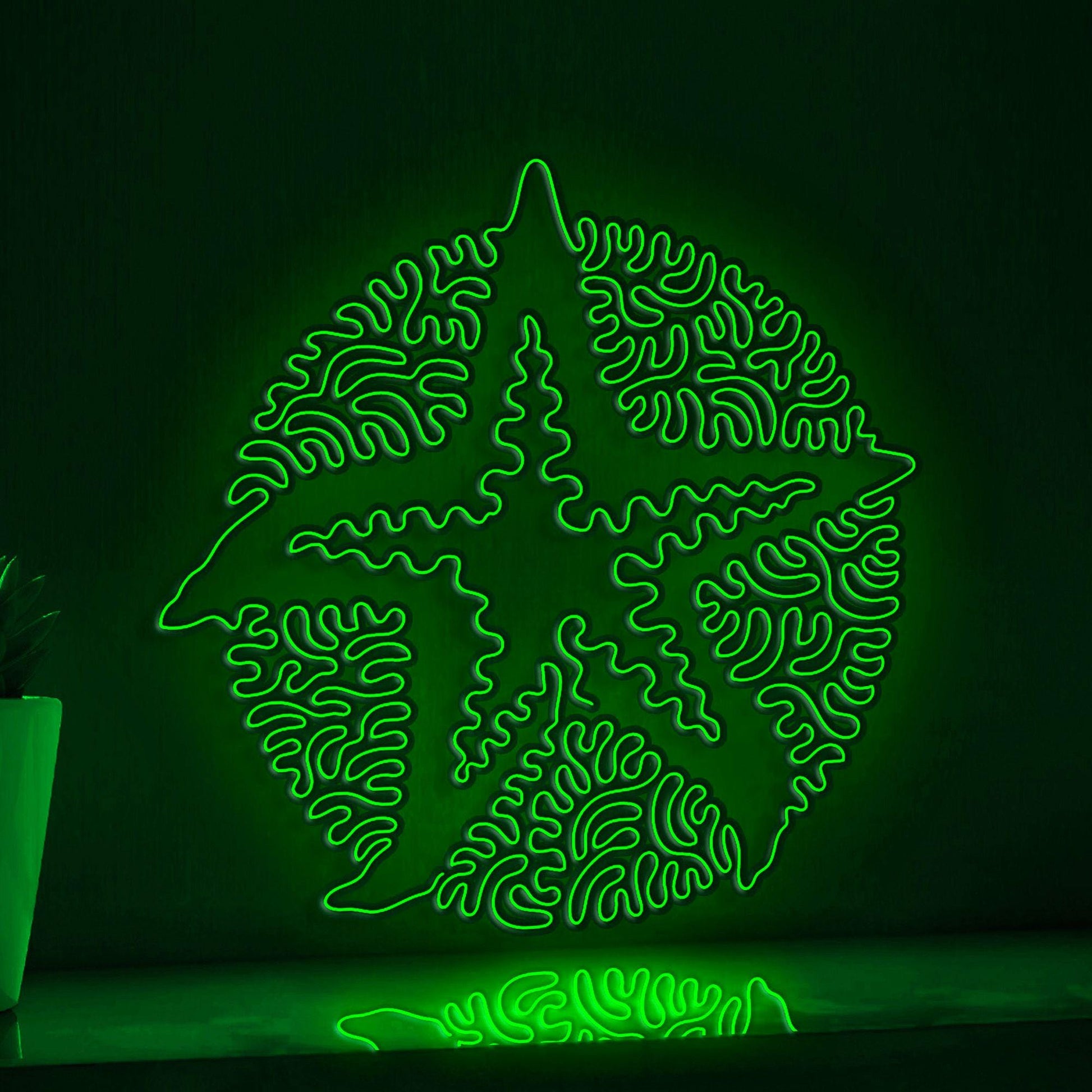 Starfish One Line EL Neon - Sea Creature Wall Art - myneonup
