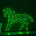 Horse One Line EL Neon - Running Stallion Wall Decor - myneonup