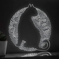 Cat One Line EL Wire Neon Sign - Minimalist Pet Decor - myneonup