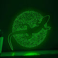 Lizard One Line Art EL Wire Neon Sign - Abstract Reptile Wall Decor - myneonup