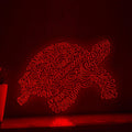 Tortoise One Line Neon Sign - Rounded Shell Wall Art Decor - myneonup