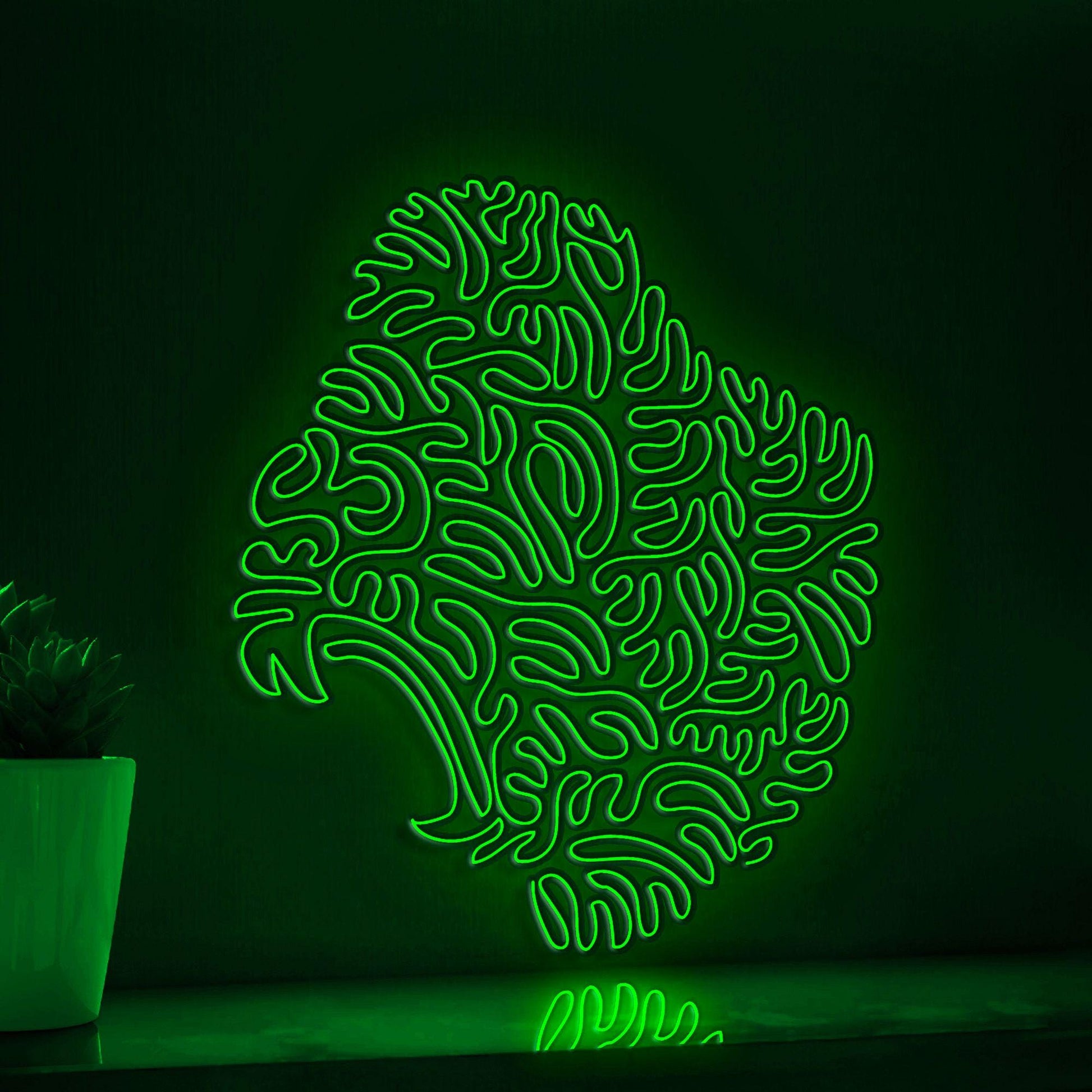 Gorilla One Line EL Neon - Largest Ape Wall Art - myneonup