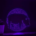 Hippo One Line EL Neon - Grazer Animal Wall Decor - myneonup