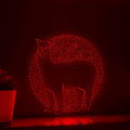 Alpaca One Line Art EL Wire Neon Sign - Fuzzy Farm Animal Decor - myneonup