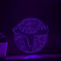 Moose Antlers One Line EL Neon - Forest Animal Wall Art Decor - myneonup