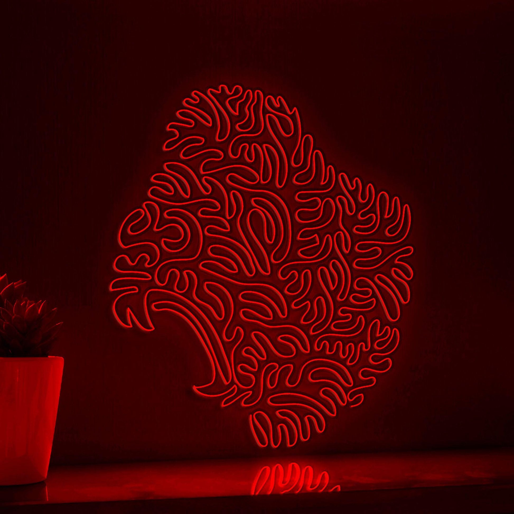 Gorilla One Line EL Neon - Largest Ape Wall Art - myneonup
