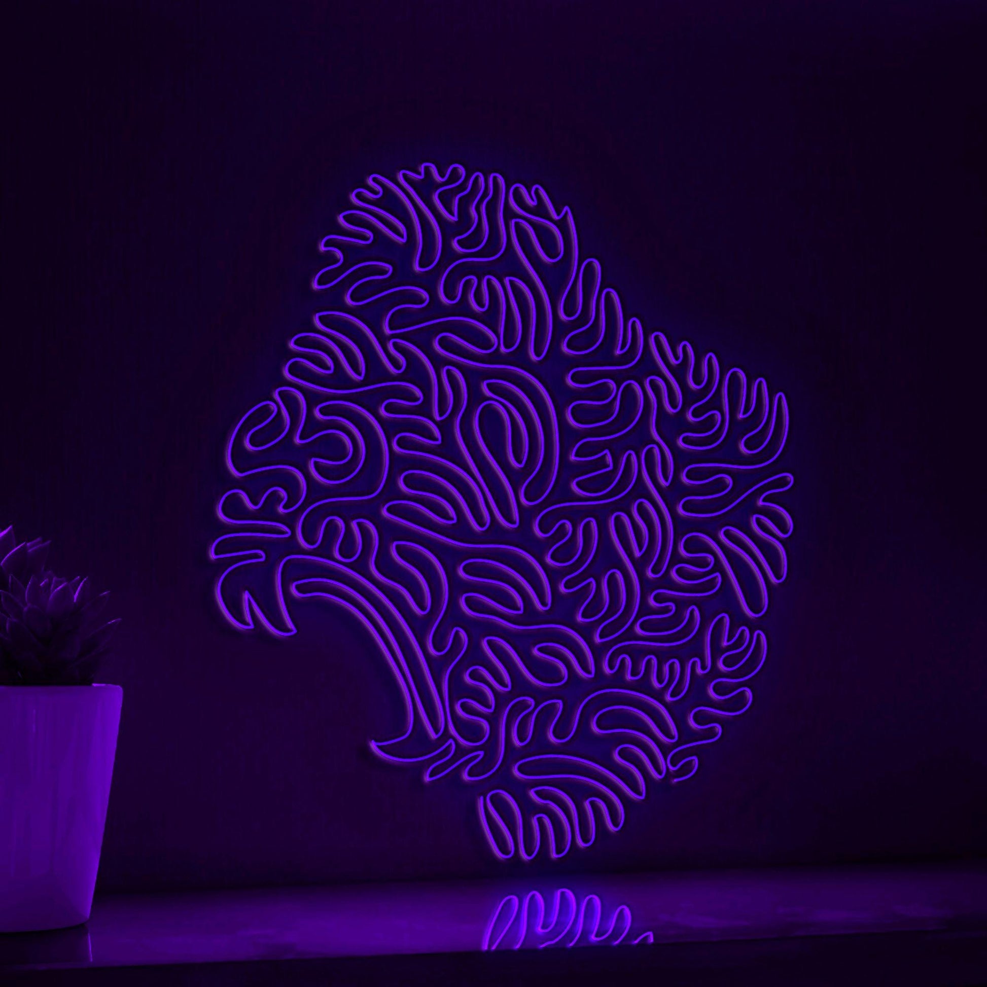 Gorilla One Line EL Neon - Largest Ape Wall Art - myneonup