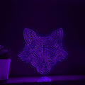 Fox One Line Art EL Wire Neon Sign - Pointed Ears Animal Wall Decor - myneonup