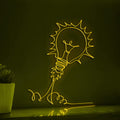 Light Bulb Space Launch Playful EL Wire Animal Art for Kids Rooms & Mischief-Themed Decor