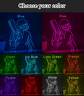 Cricket Player Sports Game Sports EL Wire Wall Art for Cricket Fans & Stadium-Themed Rooms - myneonup