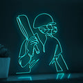 Cricket Player Sports Game Sports EL Wire Wall Art for Cricket Fans & Stadium-Themed Rooms - myneonup