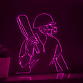 Cricket Player Sports Game Sports EL Wire Wall Art for Cricket Fans & Stadium-Themed Rooms - myneonup